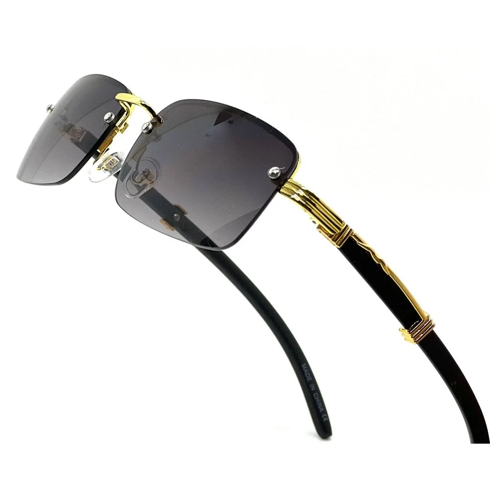 Men Sunglasses Gradient Black Lens Small Trendy Style Fashion Lentes Gafas Nuevo